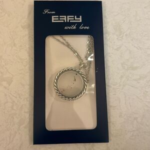 Effy necklace with locket for holding charms NWT